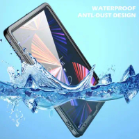 For iPad Pro 12.9 2021 Waterproof Protect Case pro 12.9 Shockproof Cover for iPad Pro12.9 2020 2018 Snowproof Diving Coque
