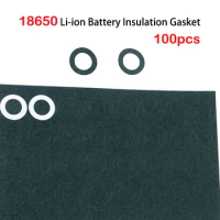 100pcs 18650 Li-ion Battery Insulation Gasket Barley Paper Battery Pack Cell Electrode Insulated Pads hollow Insulating Gasket