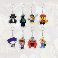 Acrylic Forsaken Keychains HOT Game Guest 1337 Noob Sedletsky John Doe c00lkid Elliot Chibi KeyRing 