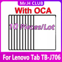 10 Pcs For Lenovo Xiaoxin Pad Pro Tab P11 Pro TB-J706F TB-J706L TB-J716F J706 Touch Front Lens Glass Screen Replacement With OCA