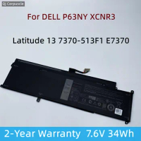 New XCNR3 4250Mah Laptop Battery For DELL Latitude 13 7370-513F1 E7370 N3KPR P63NY WY7CG MH25J 4H34M 04H34M G7X14 451-BBVX BBUY