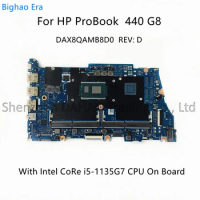 For HP ProBook 440 G8 Laptop Motherboard DAX8QAMB8D0 With Intel CoRe i5-1135G7 i7-1165G7 CPU M21702-601 M21708-601 100% Tested