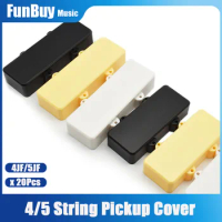 20pcs 4/5 String Close Electric Bass Guitar Pickup Cover Case ABS Bass Guitar Pickup Holder