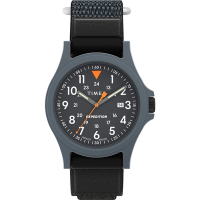 TIMEX  天美時 遠征系列  40mm 戶外手錶 (灰藍框x灰藍色織物黏式錶帶 TXTW4B29500)