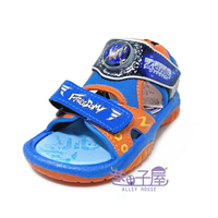 ZOIDS機獸戰記 童款電燈運動休閒涼鞋 [ZSKT06306] 藍橘 MIT台灣製造【巷子屋】