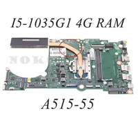For ACER Aspire 5 A515-55 PC Motherboard I5-1035G1 CPU+4G RAM DDR4 With Heatsink NBHSP11002 NB.HSP11.002 DAZAUIMB8C0