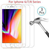 tempered glass for iphone 6 6s 7 8 plus case cover coque on iphone6 iphone6s iphone7 iphone8 i phone iphon 6 s s6 7plus 8plus 6p