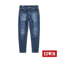 EDWIN RED LABEL 365 溫控丹寧錐形牛仔褲-男款 酵洗藍