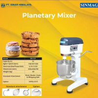 SM-101 Planetary Mixer/ Mesin Pengaduk Adonan 10 Liter Merk Sinmag 38x43x70 cm 250 Watt