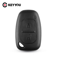 KEYYOU 10X Remote Car Key Shell 2 Button For Renault Trafic Vauxhall Opel Master Vivaro Nissan Primastar Fob Key Case Cover