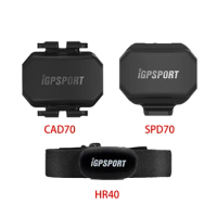 IGPSPORT Speed Sensor SPD70 CAD70 Cadence Sensor ANT+ Heart Rate Monitor HR40 For GARMIN iGPSPORT Bryton XOSS