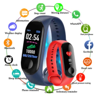 M3 Men Women Fitness Tracker Sports Smart Watch Bracelet Heart Rate Blood Pressure Monitor Health Wristband Bluetooth Smart Band