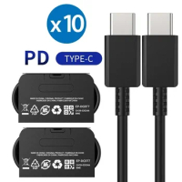 10pcs 3A 25W Fast Quick Charging C to C Cable Type c to USB C Charger Cables 1M For Samsung S10 S20 S22 S23 S24 Note 10 20 htc