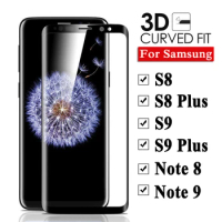 3D Full Cover Tempered Glass For Samsung Galaxy Note 9 Screen Protector S8 S9 Plus S 8 9 Protective Glas Note8 Note9 Phone Film