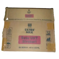 Ultra Milk UHT Full Cream 125Ml Dus, Ultra Milk UHT Stroberi 125Ml Dus, Ultra Milk UHT Cokelat 125Ml