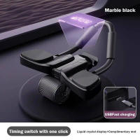 Professional Elbow Support AB Wheel Plank Roller, Automatic Rebound Abdominal Muscle Training Equipm
