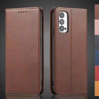 Magnetic attraction Leather Case for OPPO Reno 4 5G / OPPO Reno4 Pro 5G Holster Flip Cover Case Wallet Phone Bags Fundas Coque