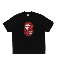 BAPE CLOT CAMO BIG APE HEAD RELAXED FIT TEE BLACK