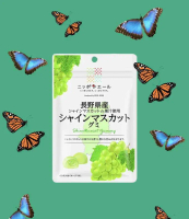 Nippon Ale Nagano Shine Muscat Gummy น้ำหนัก 40 กรัม BBF.21/12/25