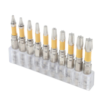 หัวไขควงทอร์กซ์แม่เหล็ก T7/T8/T9/T10/T15/T20/T25/T27/T30/T40 ความยาว 50 มม. ทนต่อแรงกระแทก