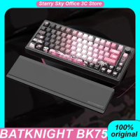 Batknight Bk75 Mechanical Keyboard Wired Wireless Bluetooth 3mode With Hand Support Hot Plugging Rgb Game Keyboard Pc Accessory