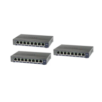 【NETGEAR】三入組★8埠 Gigabit 簡易網管 金屬殼 網路交換器(GS108E)