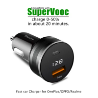Supervooc Car Charger for OPPO Find X5/Reno8,80W/65W Warp car adapter for OnePlus11,2 Port Cigarette Lighter Adapter for Realme
