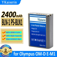 2400mAh YKaiserin Battery BLN-1 PS-BLN1 for Olympus OM-D E-M1 Pen F OMD E-M5 PEN E-P5 Bateria
