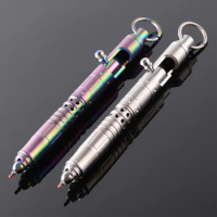 TC4 Titanium alloy Bolt Pen Tactical Gear Hike Tool EDC Multifunctional Writing Pen