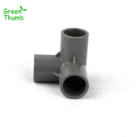 20pcs Dia 20mm PVC Joints for Water Pipe Connector White/Grey/Blue PVC Stereoscopic Tee Connectors Micro Irrigation Accessories