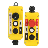 DOP Crane Remote Control Switch Box Automobile Tail Plate Switch Crane Push Button Switch T-2M T-2K