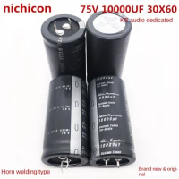 1PCS 75V10000UF 30X60 Nichicon 10000UF 75V 30*60 dedicated to KS Audio Fever Through Hole Aluminum Electrolytic Capacitor