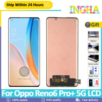 6.55" Original AMOLED For OPPO Reno6 Pro Plus 5g LCD Touch Screen Digitizer For OPPO Reno6 Pro+ 5G P