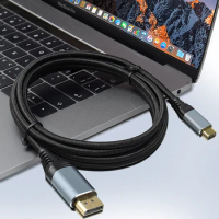 DP 8K Multifunction USB C to DisplayPort Cable 3.1 Display Port 1.4 Cable Thunderbolt 3 to 8K DP For MacBook Pro Samsung S21