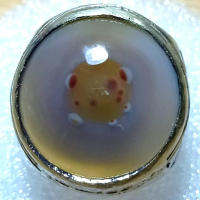 Cincin Batu Akik Natural Motif Gambar UFO Planet Star Wars Unik Antik