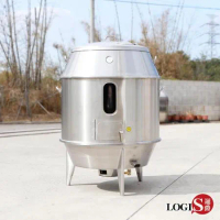 LOGIS  木炭型大容量全鋼燒烤爐 烤鴨爐 烤雞爐 雙層保溫烤爐 全鋼烤爐 吊掛烤爐