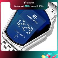 Evans Jayden Jam Tangan Wanita 9953 Rantai Stainless Steel Digital Touch Screen Sapphire Glass Water