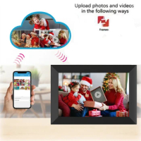 10" Digital Photo Frame Smart WiFi Picture Frame IPS Touch-screen 1280*800 with 32GB Storage APP Control for Family Gift