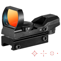 Hot 20mm Rail Riflescope Hunting Optics Holographic Red Dot Sight Reflex 4 Reticle Tactical Scope Collimator Sight