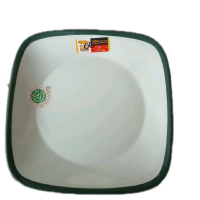 piring segi melamin asli ukuran 6.5 inch