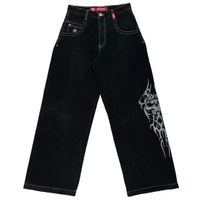 อีคอมเมิร์ซข้ามพรมแดน JNCO Y2K กางเกงยีนส์ทรงหลวมกางเกงขากว้างผู้ชายปักแนววินเทจแนวฮิปฮอปแนวสตรีทฮาร