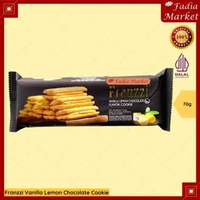 Franzzi Vanilla Lemon Chocolate Cookie 70g | Biskuit Renyah Rasa Vanilla Lemon Cokelat