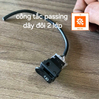 Công tắc Passing Nút còi 15x21 sẵn giắc cắm gắn đèn trợ sáng bi cầu mini L4x độ chế xe máy