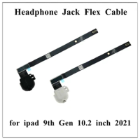 10Pcs Headphone Earphone Plug Headset Audio Jack Flex Cable Replacement For iPad 9 9th Gen 10.2 Inch 2021