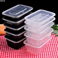 一次性餐盒 加厚耐高溫 外賣打包盒 包裝盒子 透明盒 塑膠盒 方盒 餅乾盒 保鮮盒分裝盒 便当盒