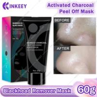 Blackhead Remover Mask Charcoal Peeling Mask Deep Cleansing Blackhead Dirt Pores Oil Control Acne Treatment Face Black Mask 60g