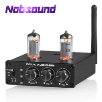 Nobsound HiFi Valve Tube Preamp Bluetooth 5.0 Receiver Home Stereo Audio Pre-Amplifier USB Player with Tone Control