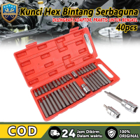 Mata Kunci Star Spline Bit 40PCS Hex Socket Ratchet Set