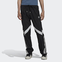 Adidas Woven Tp [HK7325] 男 長褲 風褲 運動 休閒 經典 中腰 口袋 愛迪達 黑