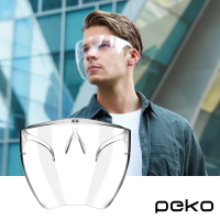 【PEKO】防疫面罩/防飛沫抗疫面罩 多用途防飛沫油汙大面積太空透明面罩
